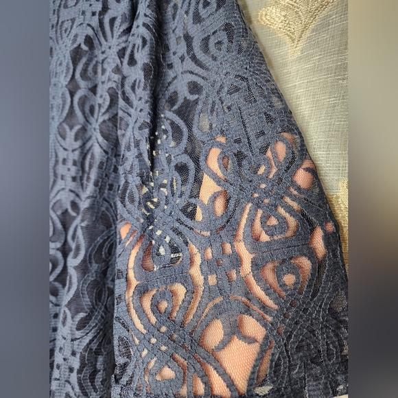 CATO Overlay Lace, 3/4 sleeve, over knee Dress. - Picture 10 of 10